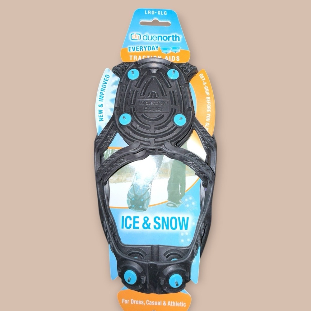 Due North Ice Traction Aids LG/XL Everyday Snow Cleats Shoe Grips NEW - Picture 6 of 7